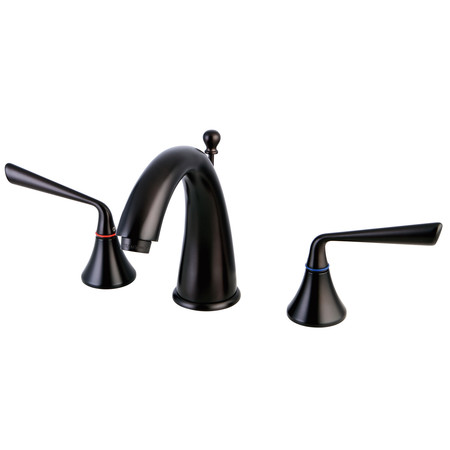 SILVER SAGE KS2975ZL 8-Inch Widespread Bathroom Faucet with Brass Pop-Up KS2975ZL